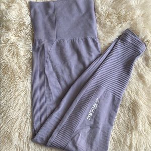 Power down steel blue gymshark leggings